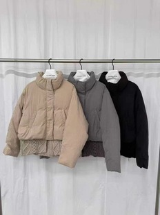 立领抽绳羽绒服外套6122 款 深圳南油设计师品牌新款 2025冬季