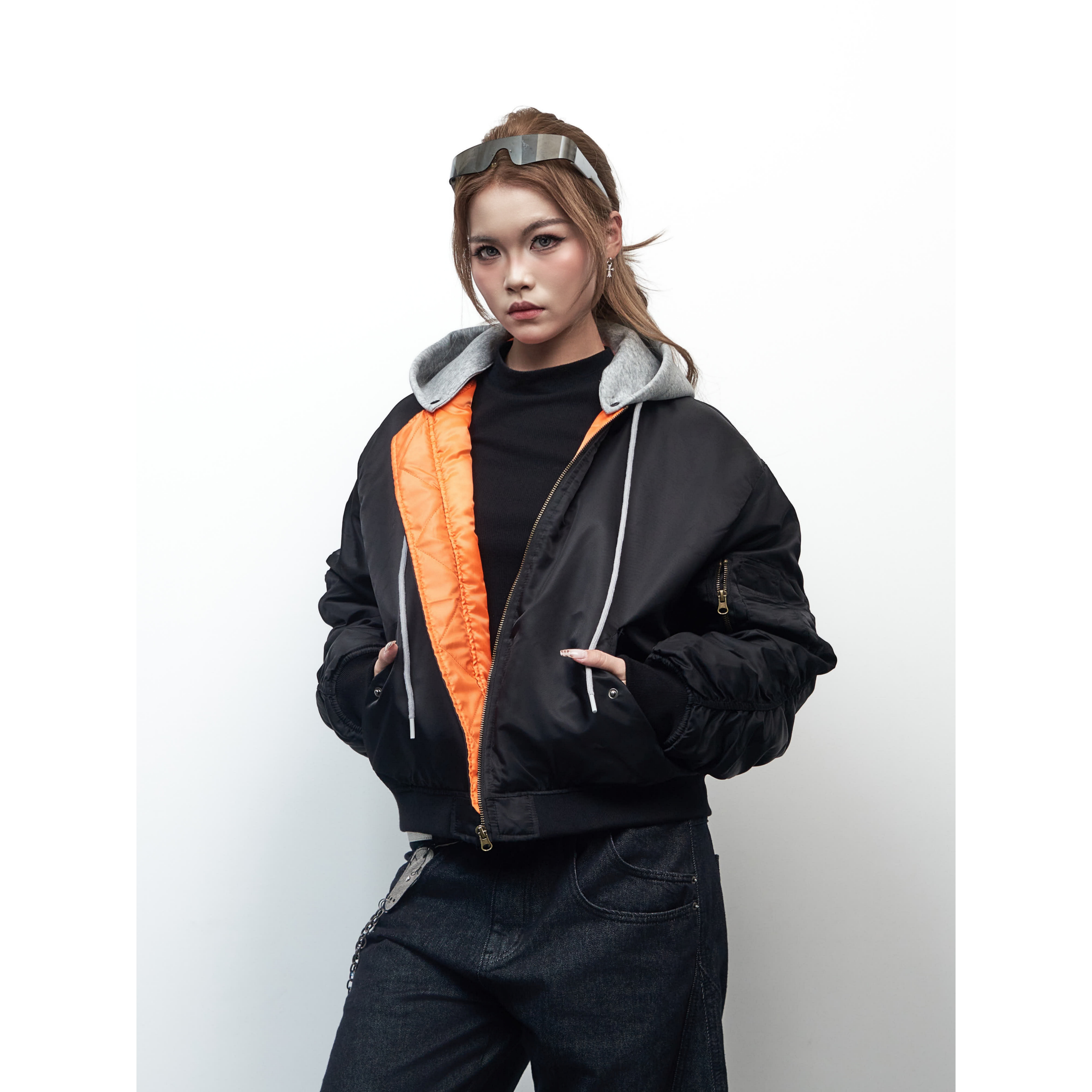 SAIMT美式复古飞行员夹克短款