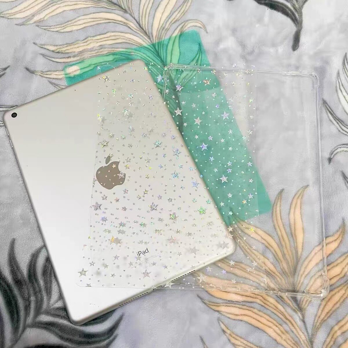 ipad星星背卡DIY咕卡贴纸素材纸打底透明air2026苹果ipad平板壳pro11寸可爱ipad10.2卡膜12.9/mini7