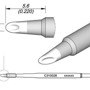 JBC烙铁头精密型手柄专用C210系列烙铁头勺型焊头烙铁芯