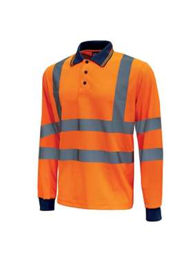 UPower WHL199OF-4XL 优派 Hi - 浅荧光黄棉质涤纶Polo衫 - 3XL