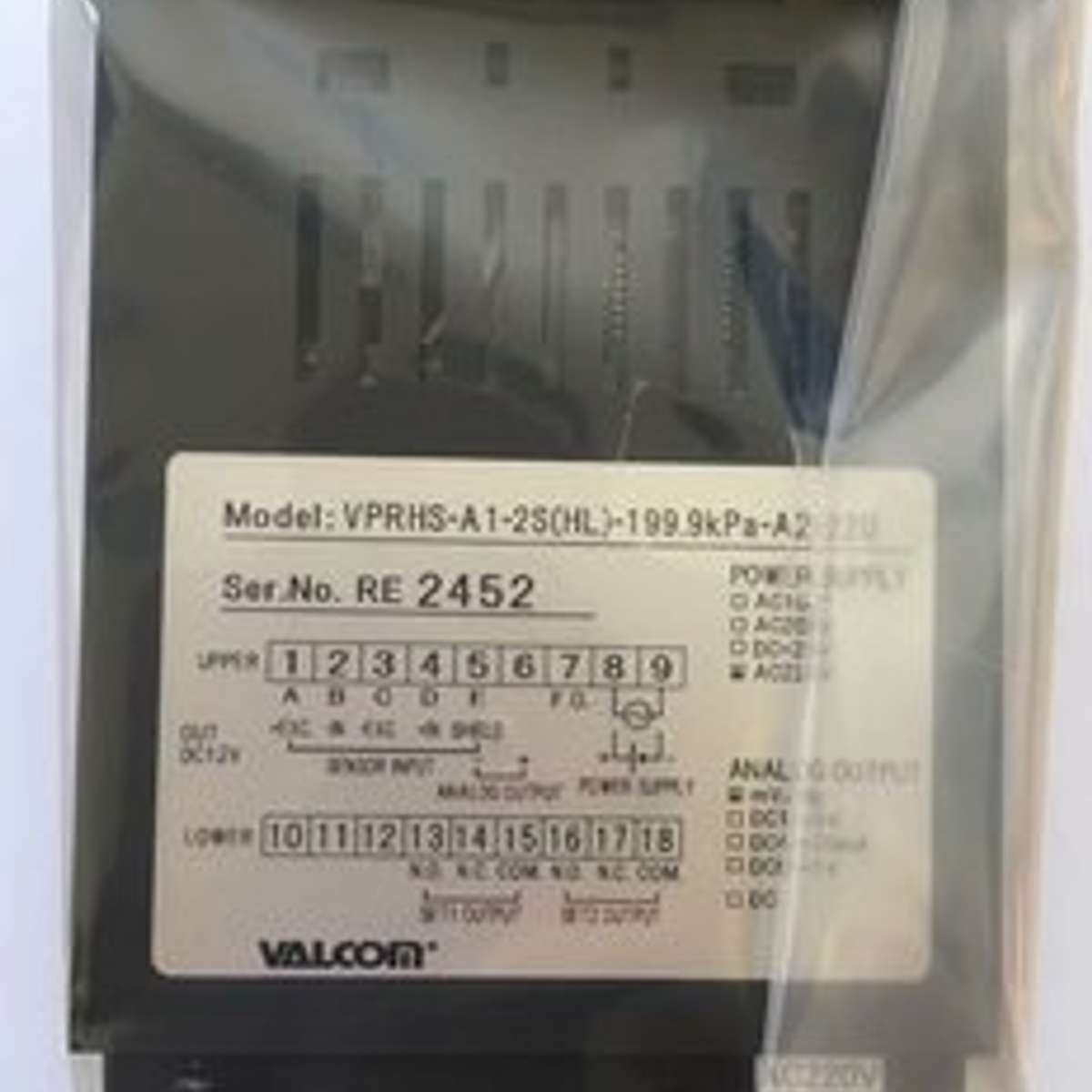 日本沃康变送器 VALCOM压力传感器VALCOM/VPRF-A5-2MPA-4