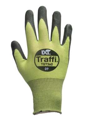 Traffi TG7360-10 TG7360 黑绿色弹性纤维 HPPE 尼龙聚酯手套 10