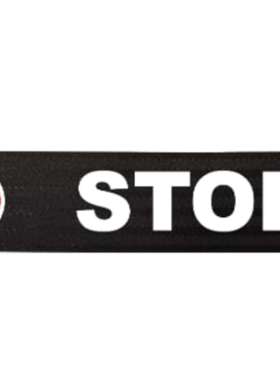 Viso RW40STOP 黑色钢可伸缩屏障 4 米黑色胶带