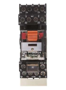 TE PT5S8RC4 3-1415075-1 连接 DIN轨道电源继电器 24V交流线圈 6