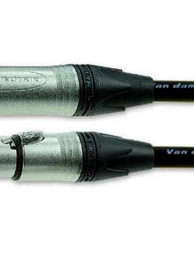 Van Damme 101-074-001 范登美 公头 3针 XLR 转母 3针 XLR 黑色