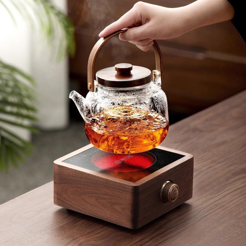 德国煮茶壶煮茶器家用玻璃养生壶耐高温烧水泡茶电陶炉煮茶炉套装