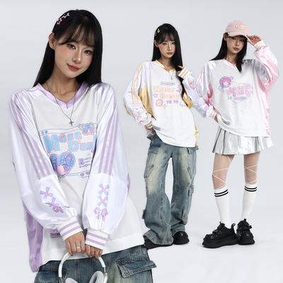 Muse Dash x 啊旁白 联动 长袖球衣T恤 喵斯快跑官方周边