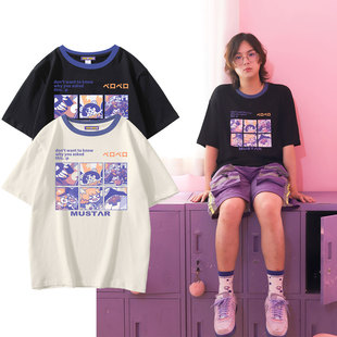 喵斯快跑 MuseDash条漫T恤宽松纯棉短袖日系夏装帅气动漫游戏周边
