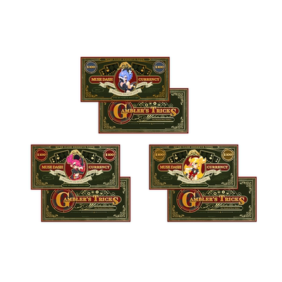 MuseDash 形影博弈钞票 对裱镭射票 逆向UV滚边喵斯快跑官方周边