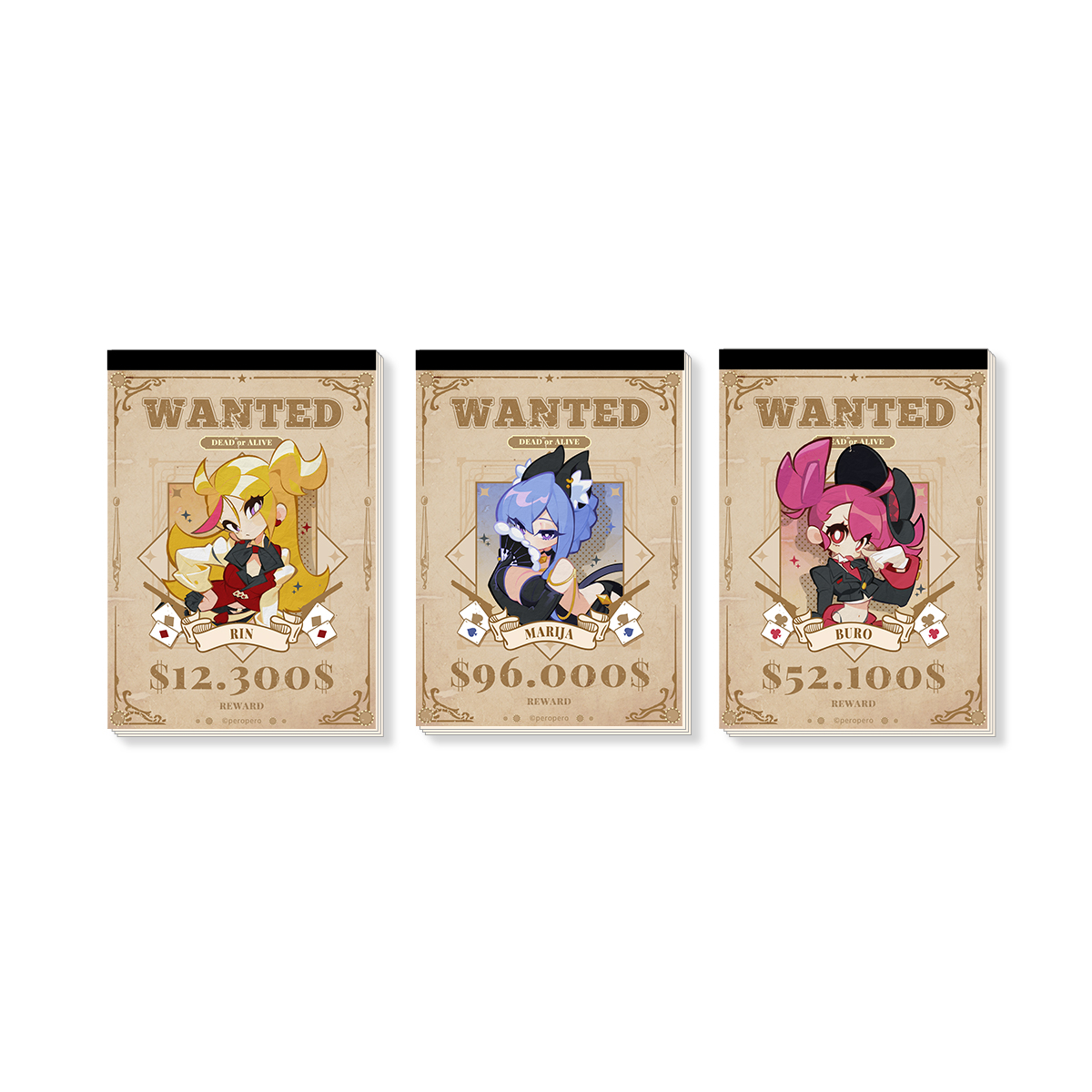 MuseDash 形影博弈通缉令便签本子喵斯快跑官方周边