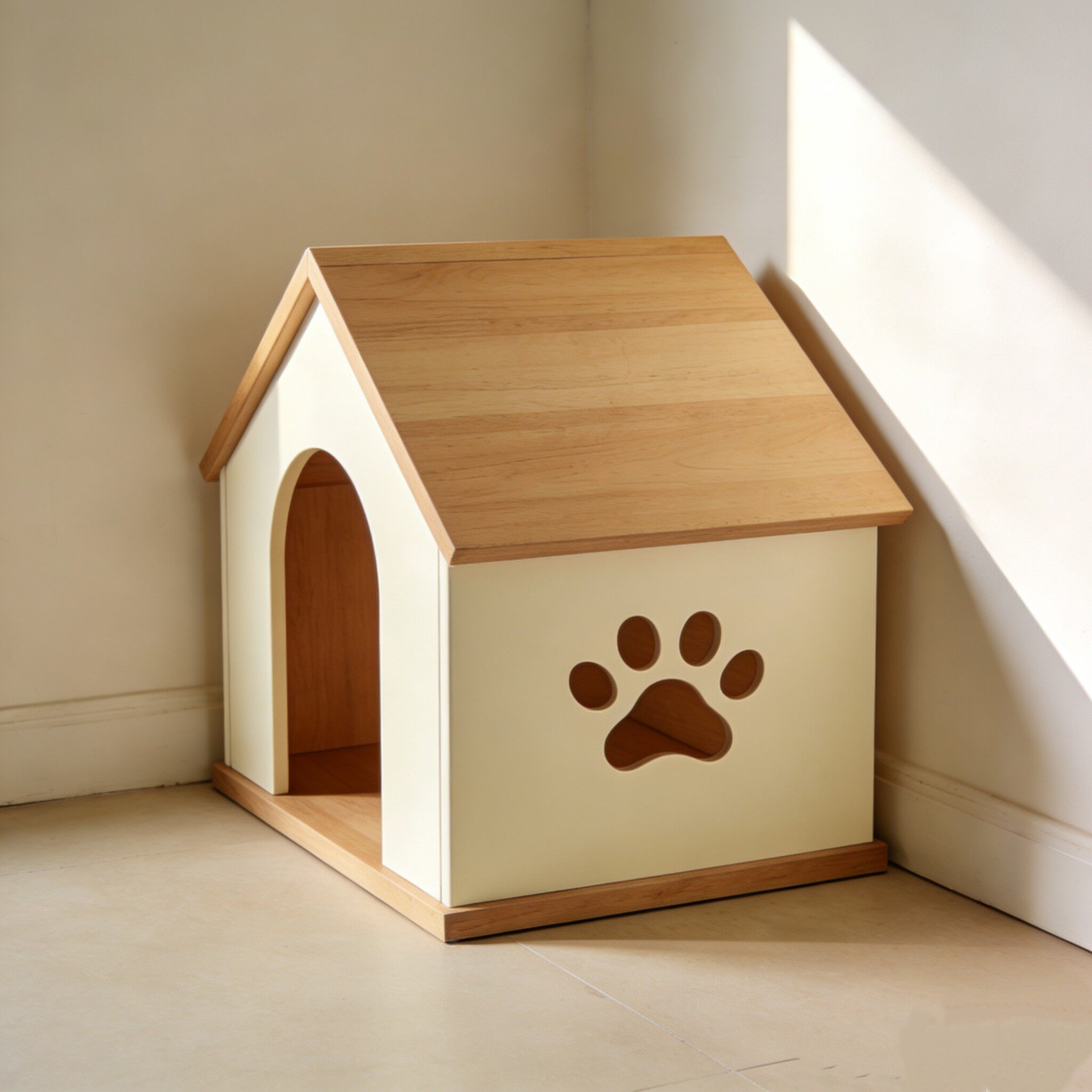 原木狗屋室内室外狗笼猫窝四季通用中小型犬泰迪柯基实木宠物房子
