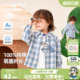 春秋儿童男童衬衣宝宝上衣春季 春装 格子衬衫 咔咔熊猫婴儿衣服长袖