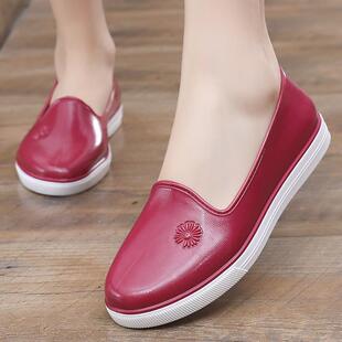 雨鞋秋鞋胶鞋女成人短款时尚外穿工作低帮厨房雨靴水鞋防滑防水潮