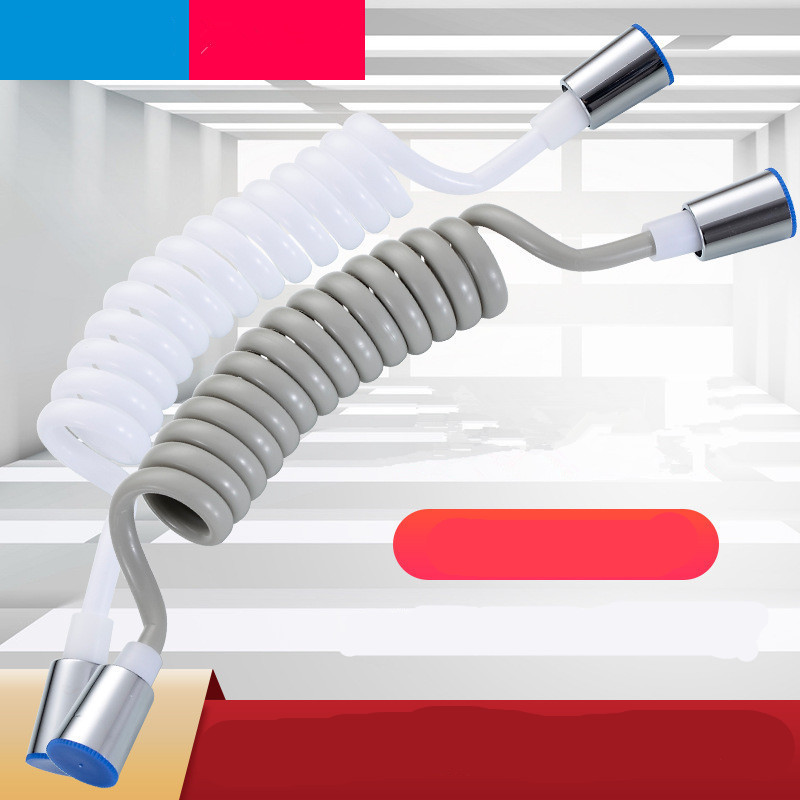 电话线可伸缩弹力弹簧妇洗器喷枪软管水管大流量 管花洒淋浴软管