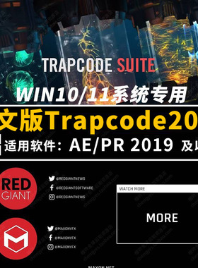 AE/PR插件中文WIN版汉化红巨人trapcode18.1特效套装particular