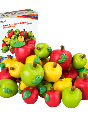 FritzS儿童颜色分类玩具幼儿园宝宝苹果水果认识配对早教益智教具