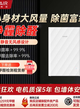 果麦家用空气净化器壁挂式静音除甲醛新风机系统GM280（PRO）