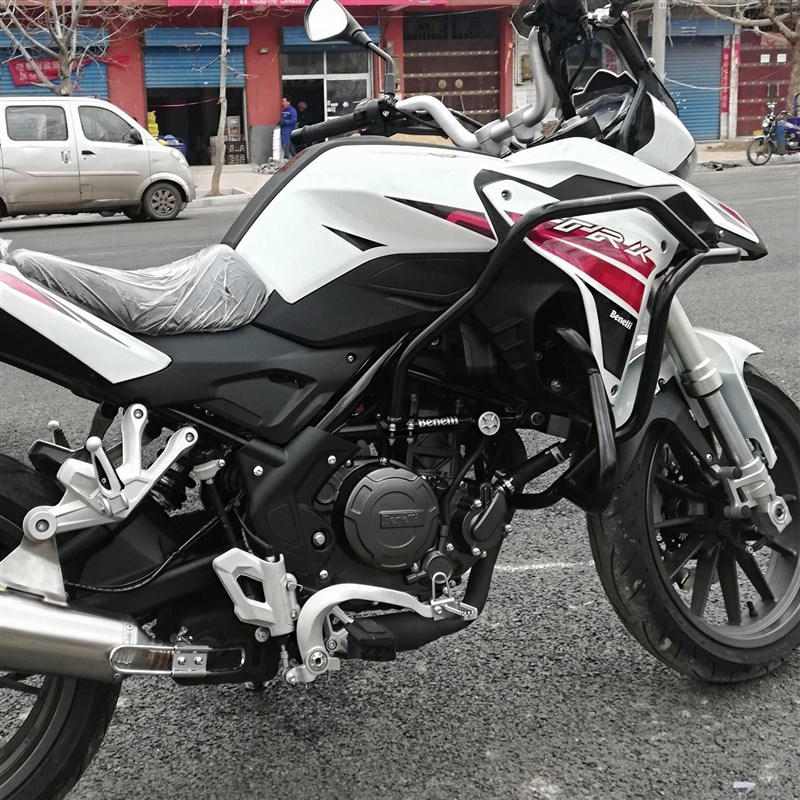 JDM适用于贝纳利金鹏TRqK251陆巡拉力车BJ250-18保险杠防摔杠护杠