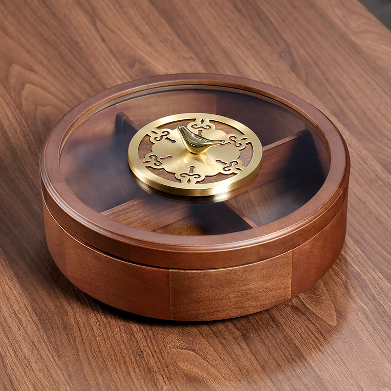 品瓷匠实木果盒新中式轻奢高档干果盘客厅茶几坚果零食分格收纳盒,家居饰品,果盘/果篓,淘宝优惠券,粉丝福利购,淘宝优惠卷