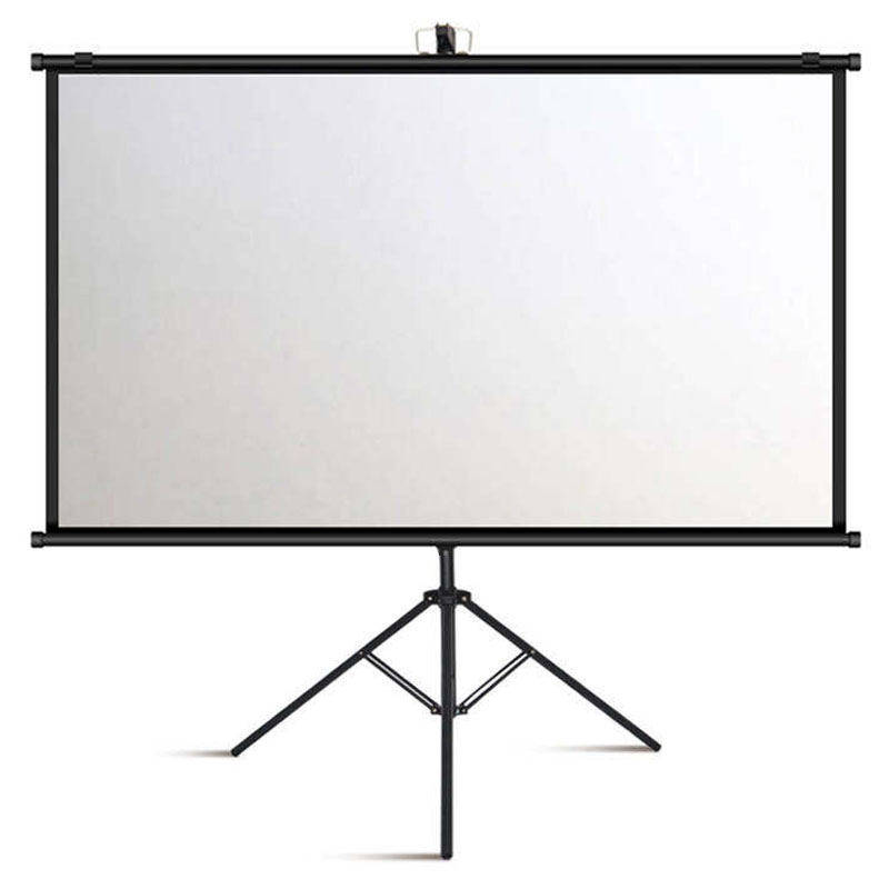 支架幕布移动高清抗光幕布100寸120寸150寸200寸投影幕布支架式免打孔投影仪幕布支架落地投影布幕布支架幕布