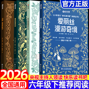 【央视网】2026时光学六年级下册快乐读书吧鲁滨逊漂流记汤姆索亚历险记尼尔斯骑鹅旅行记爱丽丝漫游奇境老师推荐小学生课外阅读书