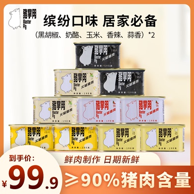 猪掌门火腿猪肉午餐肉罐头198g