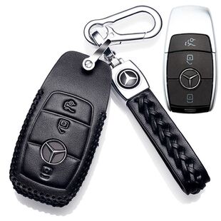 gls450真皮钥匙套时尚 奔驰GLS400改款 豪华女包扣 23年款 专用2016