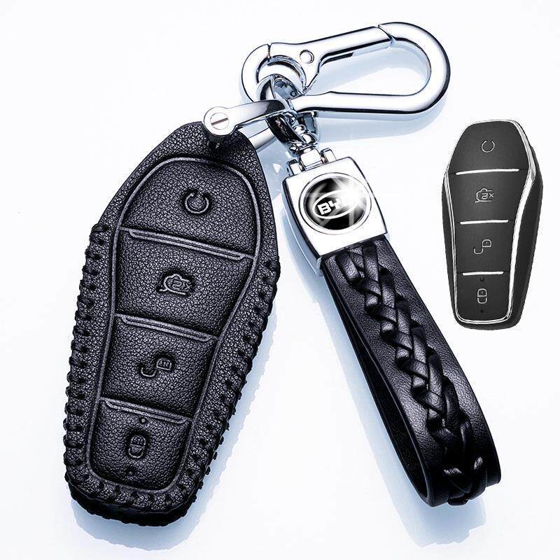 2025款比亚迪海豚钥匙套专用智驾版自由时尚骑士版23款车真皮包扣