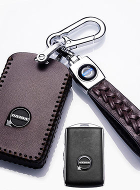 专用2018-24年款沃尔沃XC60新能源E驱插电混动真皮钥匙套男女包扣