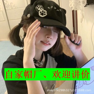 帽子亚文化猫猫猫爪亚比萌宅系猫耳帽子鸭舌帽二次元亚文化萌宅系