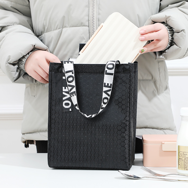 新款防水便当袋手提高颜值午餐便当包铝箔加厚保温包上班族饭盒袋