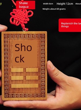 木制震挂牌房子房屋房间正东方震宫方位巽宫木质卦牌震卦桃木挂牌