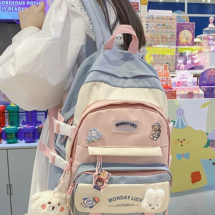 书包女ins风可爱韩版高中生初中生小学生三到五六年级双肩包背包