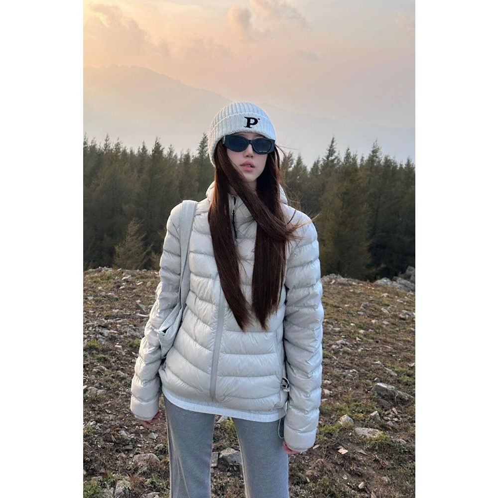 轻便排骨羽绒服90白鸭绒轻薄排骨羽绒服国潮男女轻量型户外羽绒内