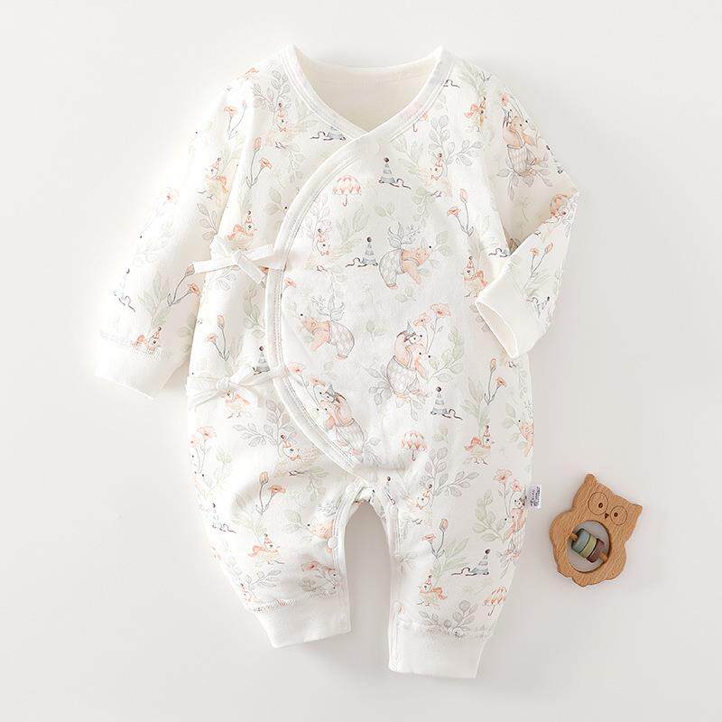 新生婴儿儿衣服3月份待产包蛇宝宝春秋薄棉60g连体衣月子52码59cm