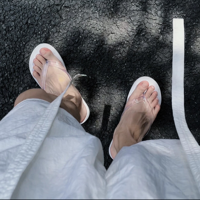 超火帅高级透明男人字拖居家男款夏夹板凉鞋防滑外穿耐磨拖鞋凉拖