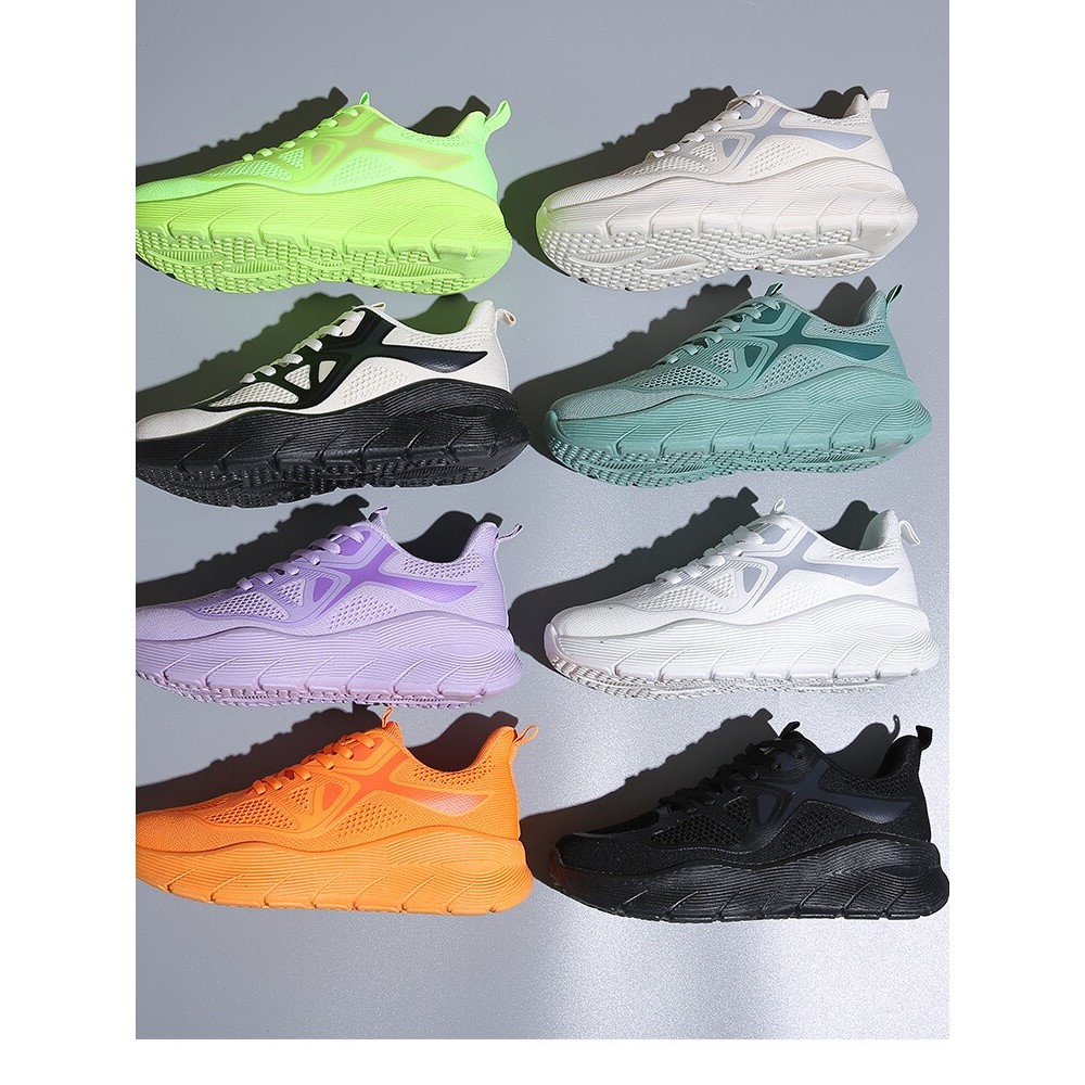 2025新款百搭网面透气情侣款运动鞋糖果色轻便平替休闲跑步鞋女鞋