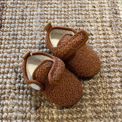 儿童棉拖鞋包跟宝宝学步鞋防滑保暖男童女童家居室内鞋婴幼不掉跟