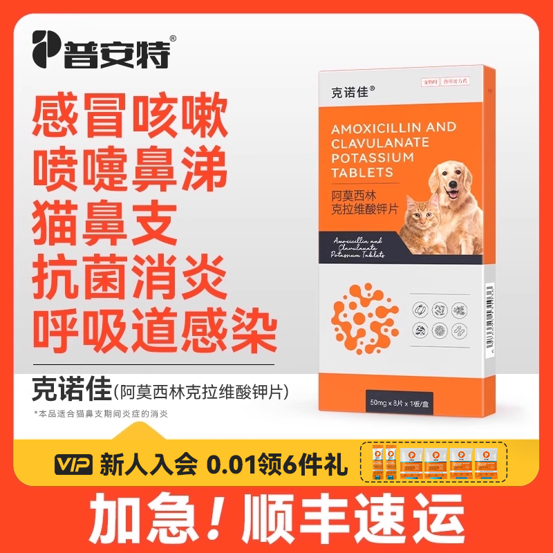 普安特猫咪消炎感冒药狗狗打喷嚏