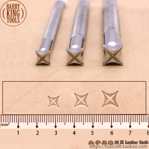 巴里金手工皮雕印花工具草席纹