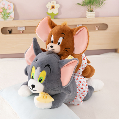 猫和老鼠玩偶毛绒玩具杰瑞鼠公仔汤姆猫抱枕布娃娃儿童生日礼物女