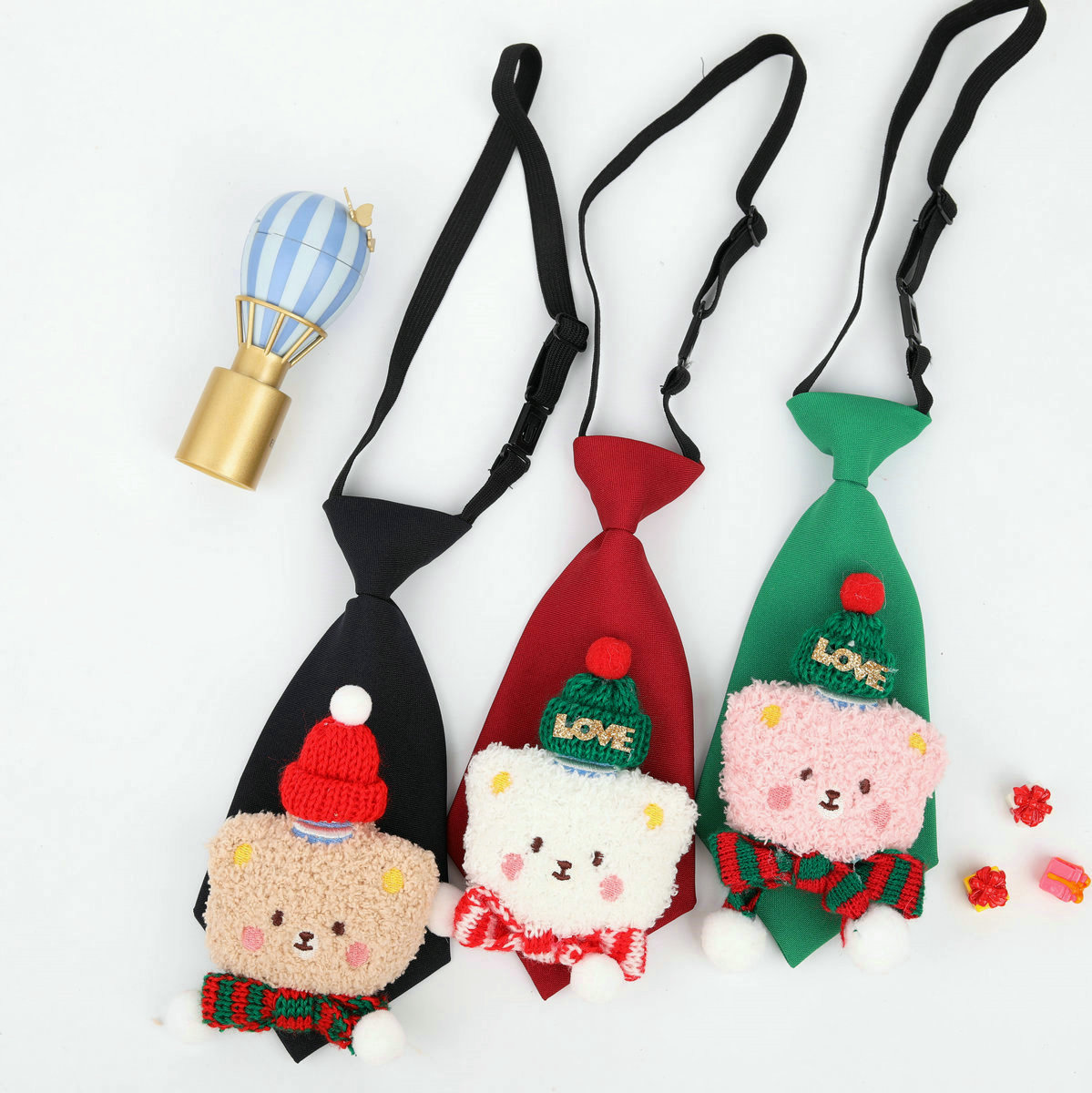 戈尔绅宝宝圣诞节玩偶装饰领带