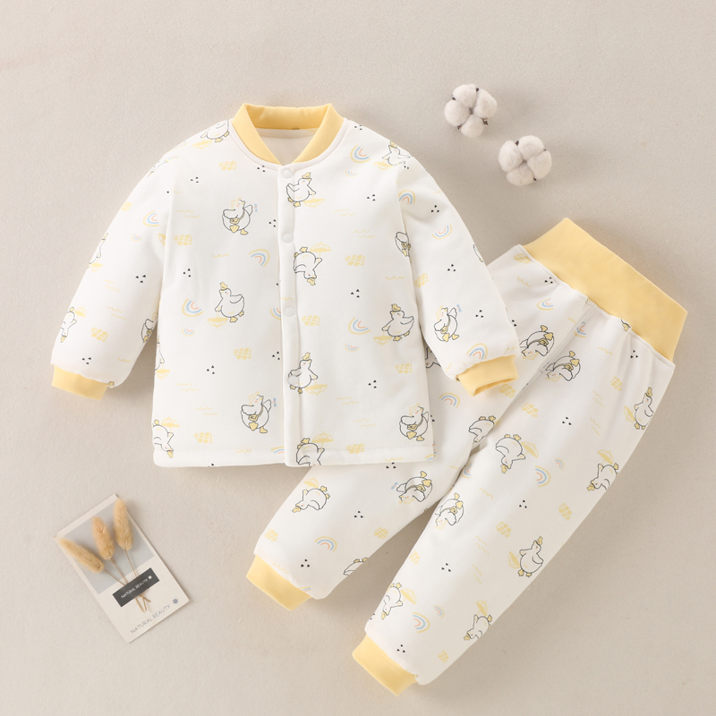 婴儿薄夹棉努米熊春秋