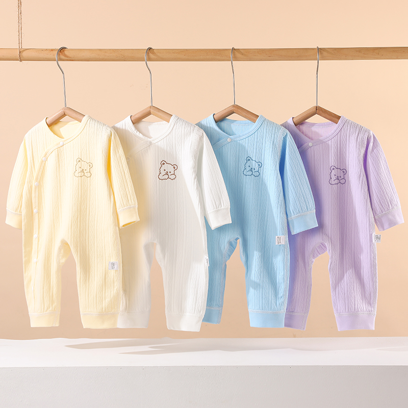 努米熊睡衣纯棉春秋初生