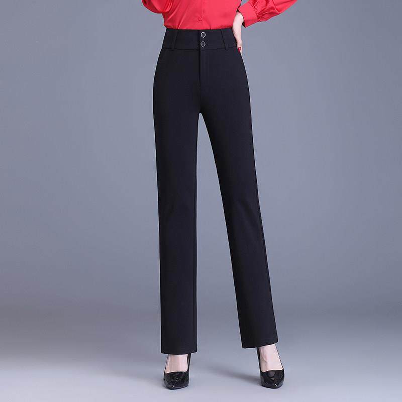 大码直筒裤女2025年春秋高腰宽松显瘦休闲时髦西裤胖mm200斤长裤