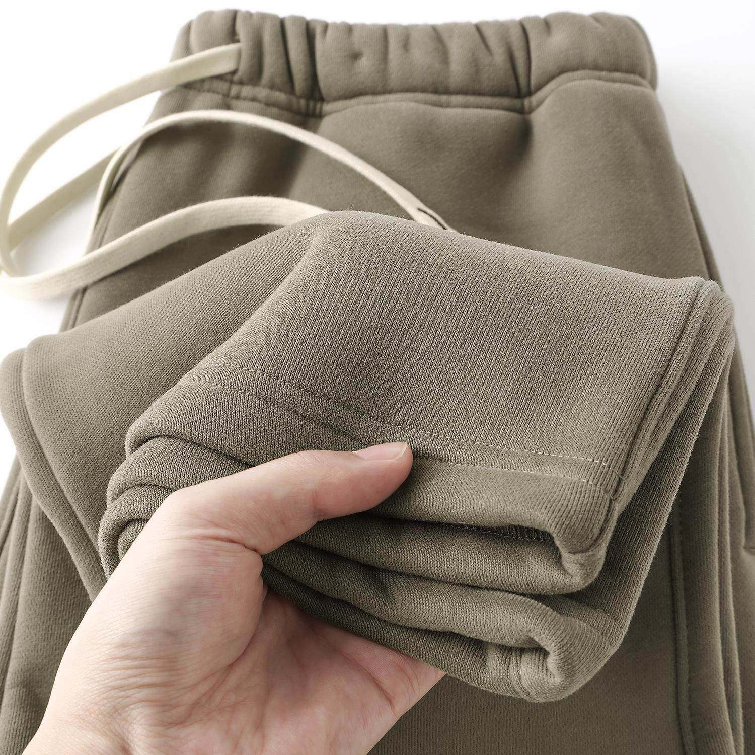 Mostarsea~少见的色调！灰咖色抓绒直筒卫裤男厚实宽松百搭休闲裤,男装,大码下装,淘宝优惠券,粉丝福利购,淘宝优惠卷