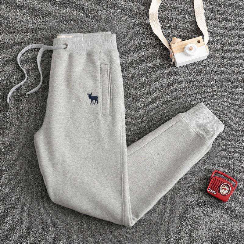 韩国春秋纯棉运动裤女加绒宽松束脚2024女裤白色卫裤休闲女士裤子