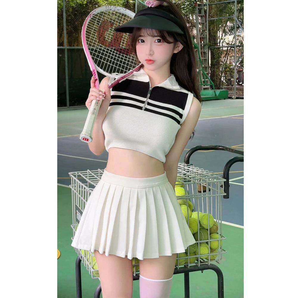 辣妹美式百褶裙女小个子超短裙裤夏季高腰a字压褶白色半身裙短裙