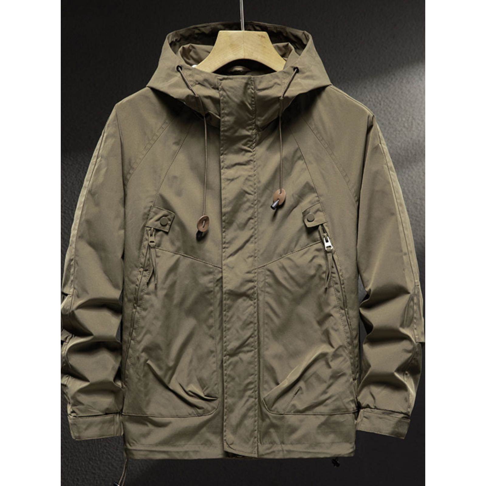 Marolio~高豪华级别！运动夹克男子连帽工作服登山风衣飞行员夹克